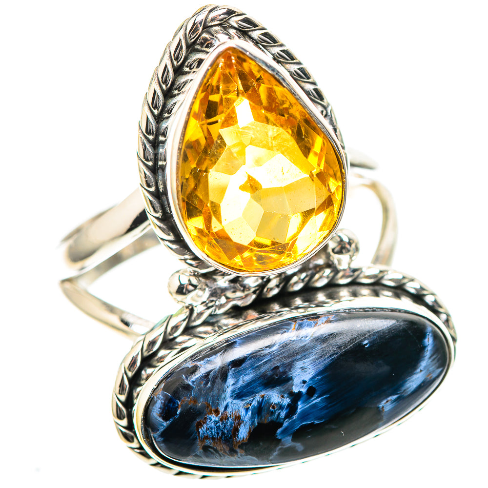 Large Pietersite, Citrine Ring Size 9 (925 Sterling Silver) RING136762