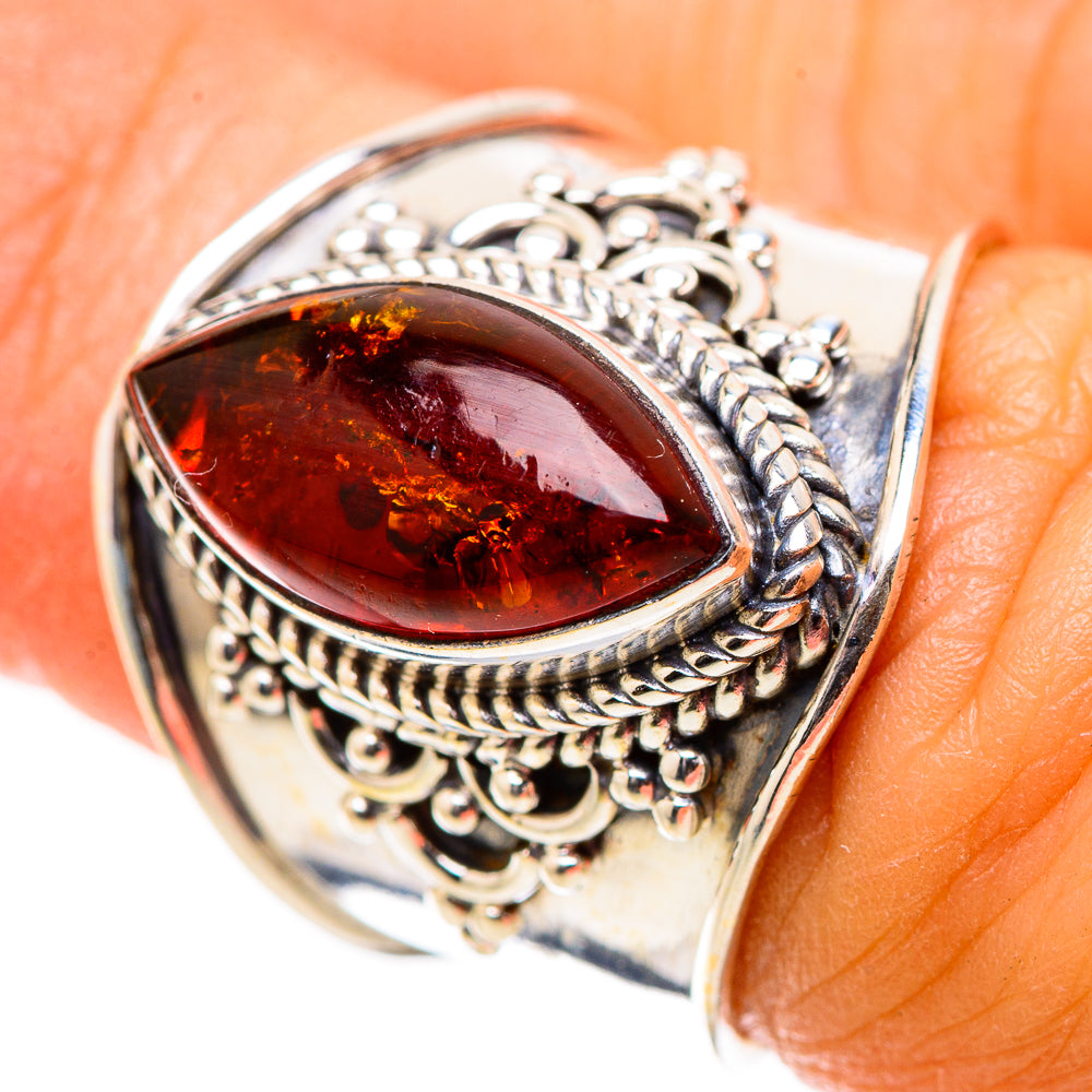 Baltic Amber Ring Size 6.25 (925 Sterling Silver) RING135432