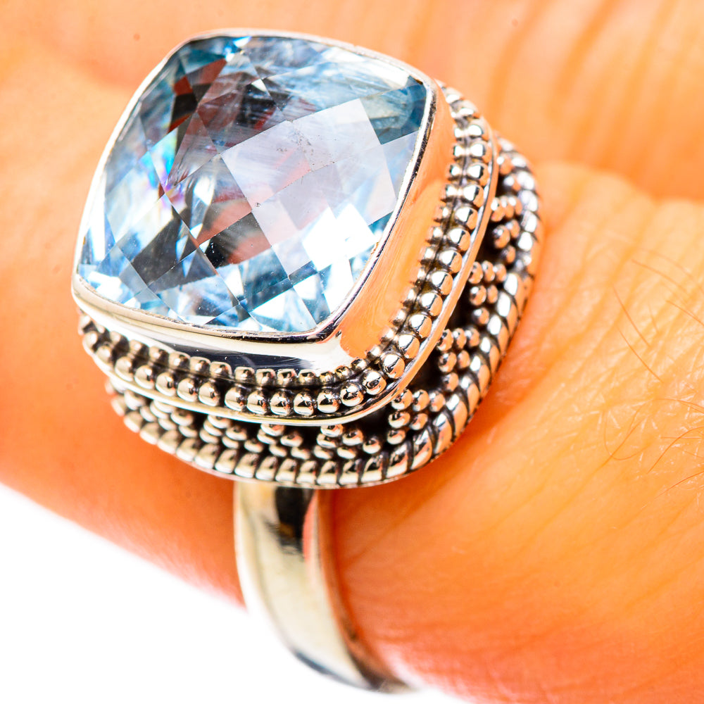 Blue Topaz Ring Size 7.5 (925 Sterling Silver) RING135214