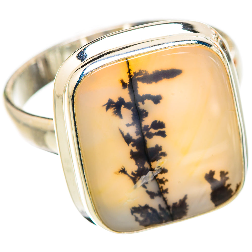 Scenic Dendritic Agate Ring Size 9.75 (925 Sterling Silver) RING135696