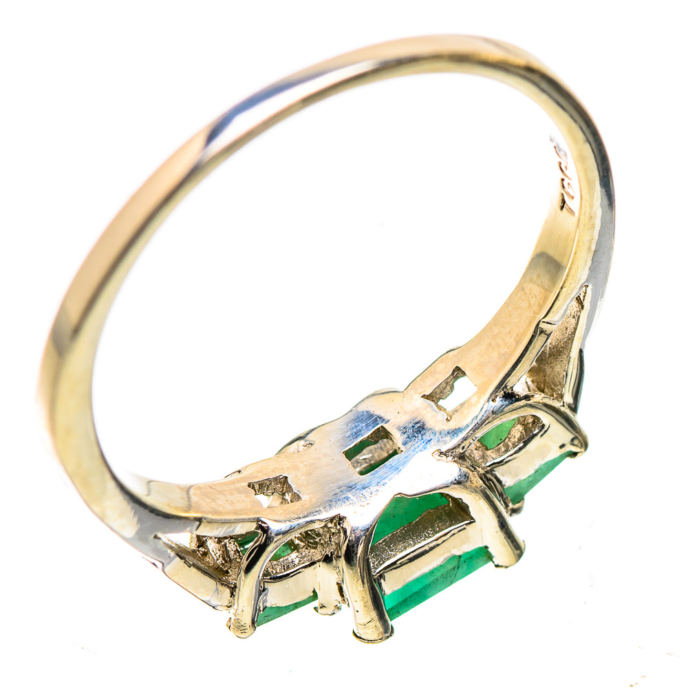 Anasilvercos Emerald Ring Size 6.25 (925 Sterling Silver)