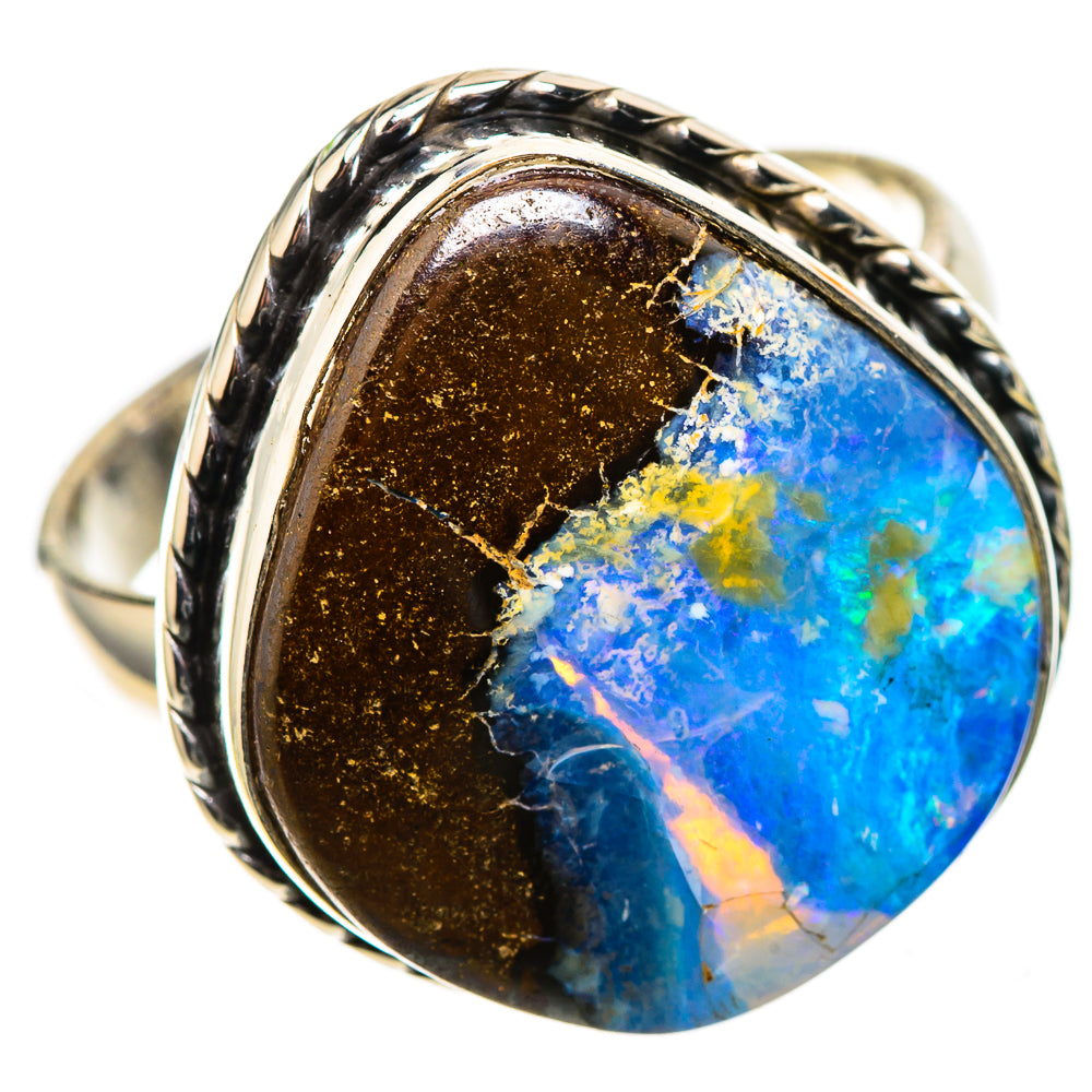 Boulder Opal 925 Sterling Silver Ring Size 10.25 (925 Sterling Silver) RING137617