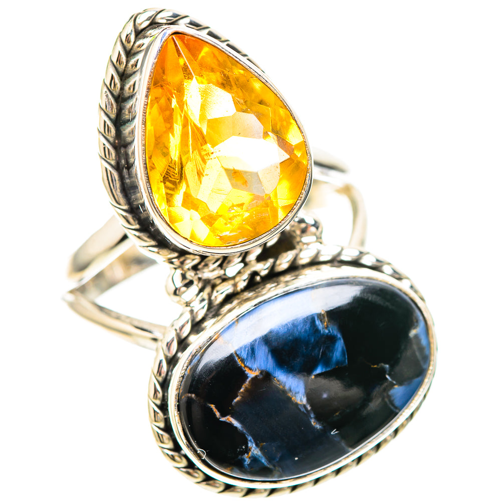 Large Pietersite, Citrine Ring Size 8.75 (925 Sterling Silver) RING137162