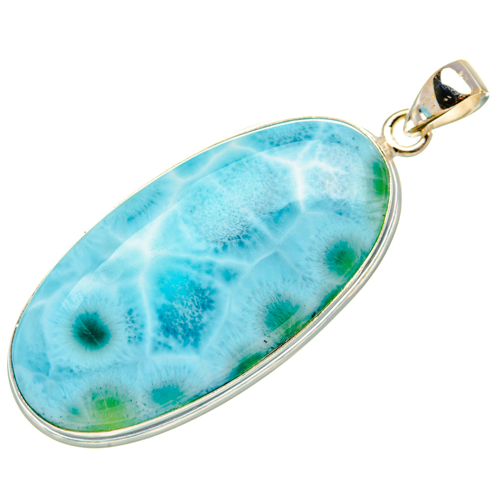 Larimar Pendant 2" (925 Sterling Silver) PD37455