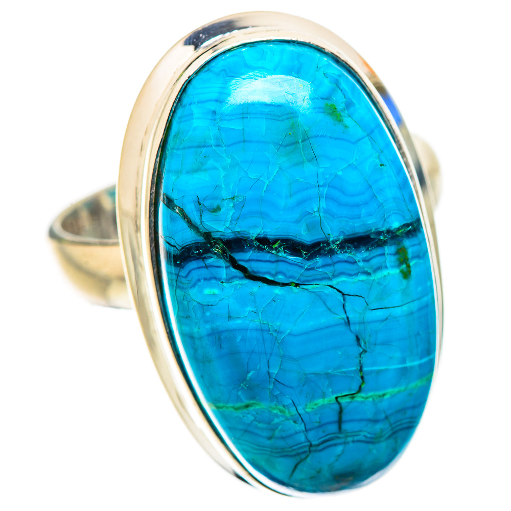 Anasilvercos Chrysocolla Ring Size 8.75 (925 Sterling Silver)