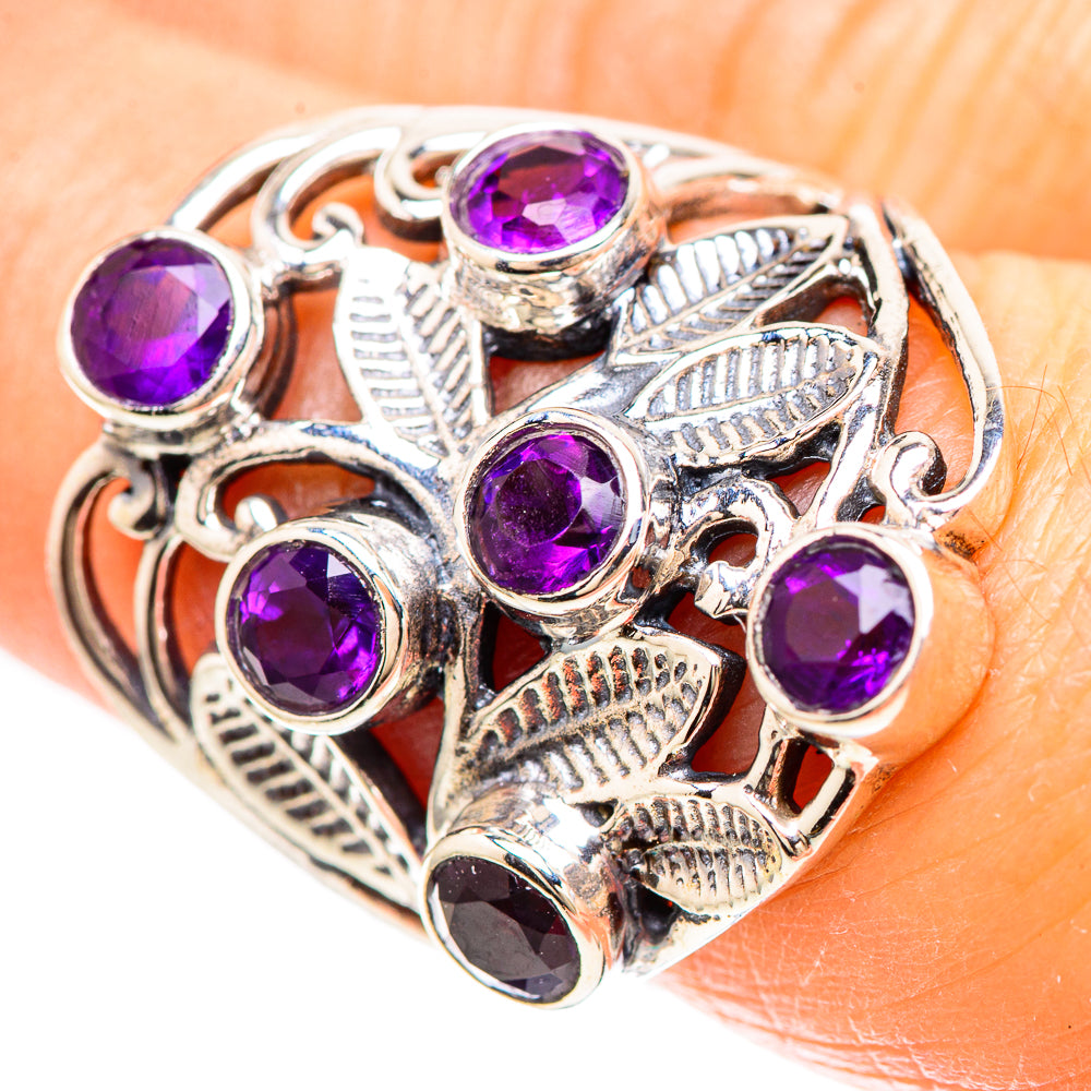 Faceted Amethyst Ring Size 7 (925 Sterling Silver) RING137070