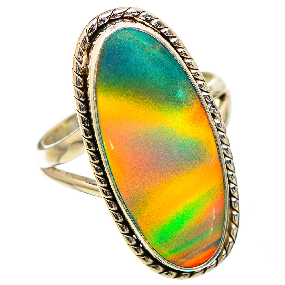 Aura Opal 925 Sterling Silver Ring Size 7.25 Ana Co R135232