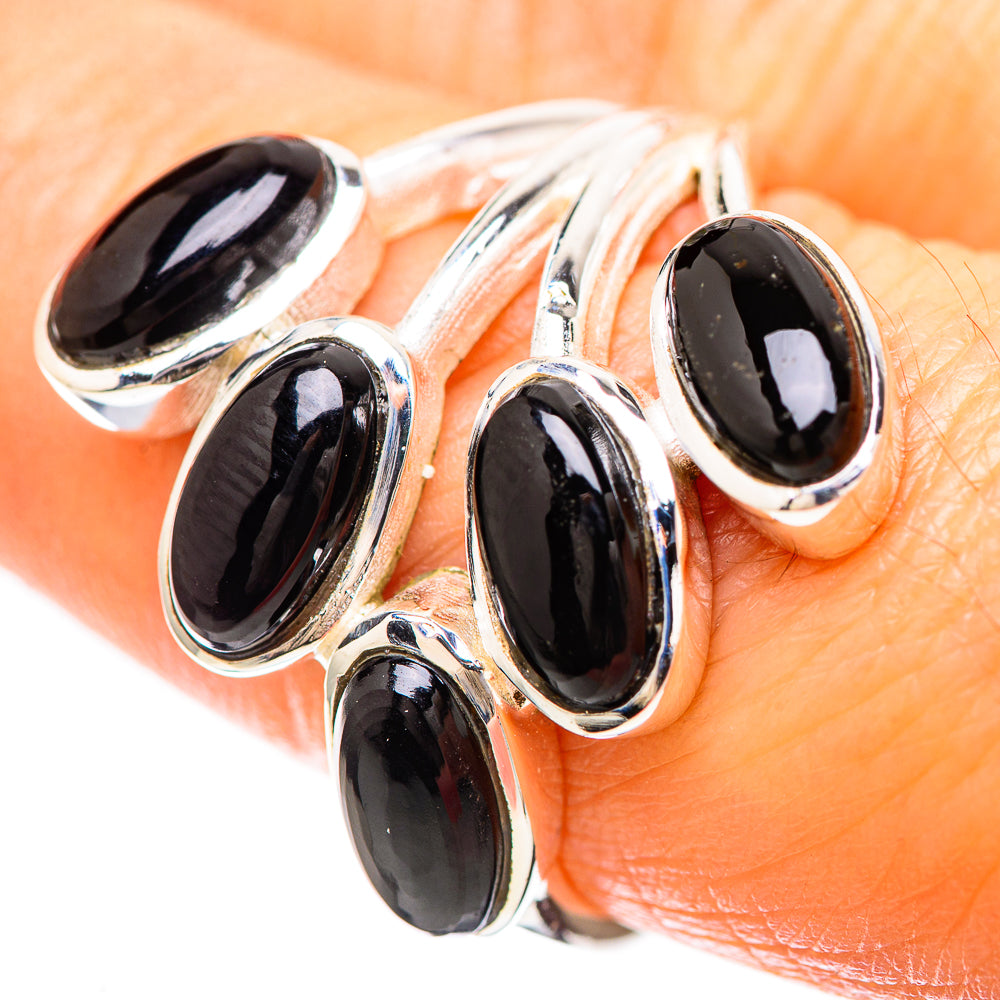 Black Onyx Ring Size 8.25 (925 Sterling Silver) RING136451