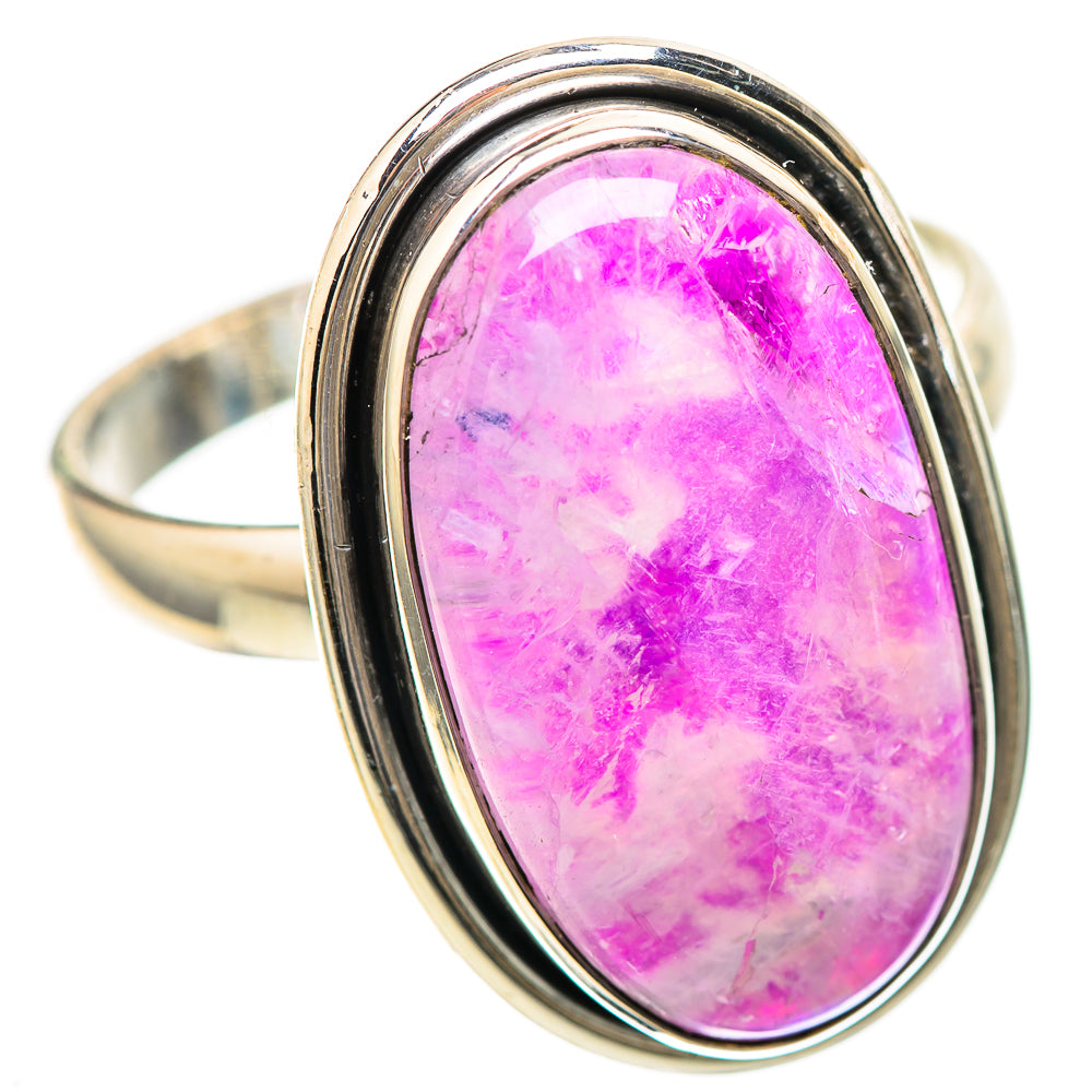 Large Pink Moonstone Ring Size 12 (925 Sterling Silver) RING136520