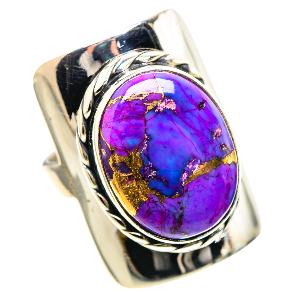 Purple Copper Composite Turquoise Ring Size 7 (925 Sterling Silver) RING136626