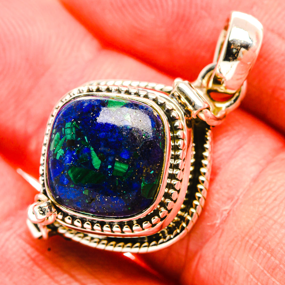 Poison Azurite Pendant 1 1/4" (925 Sterling Silver) PD37378