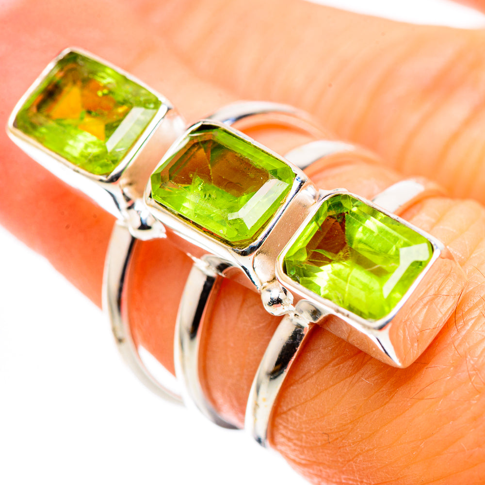 Large Peridot Ring Size 6.5 (925 Sterling Silver) RING136110