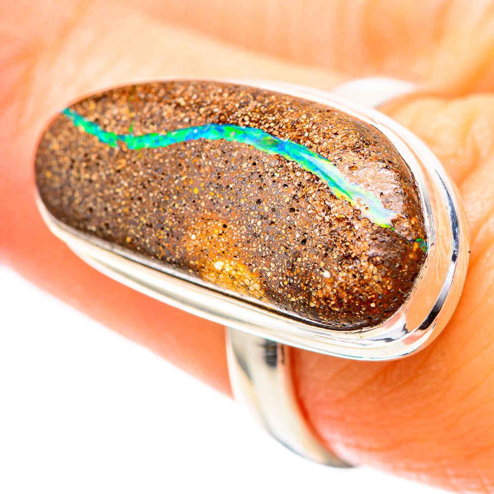Boulder Opal Ring Size 7.5 (925 Sterling Silver) RING136678
