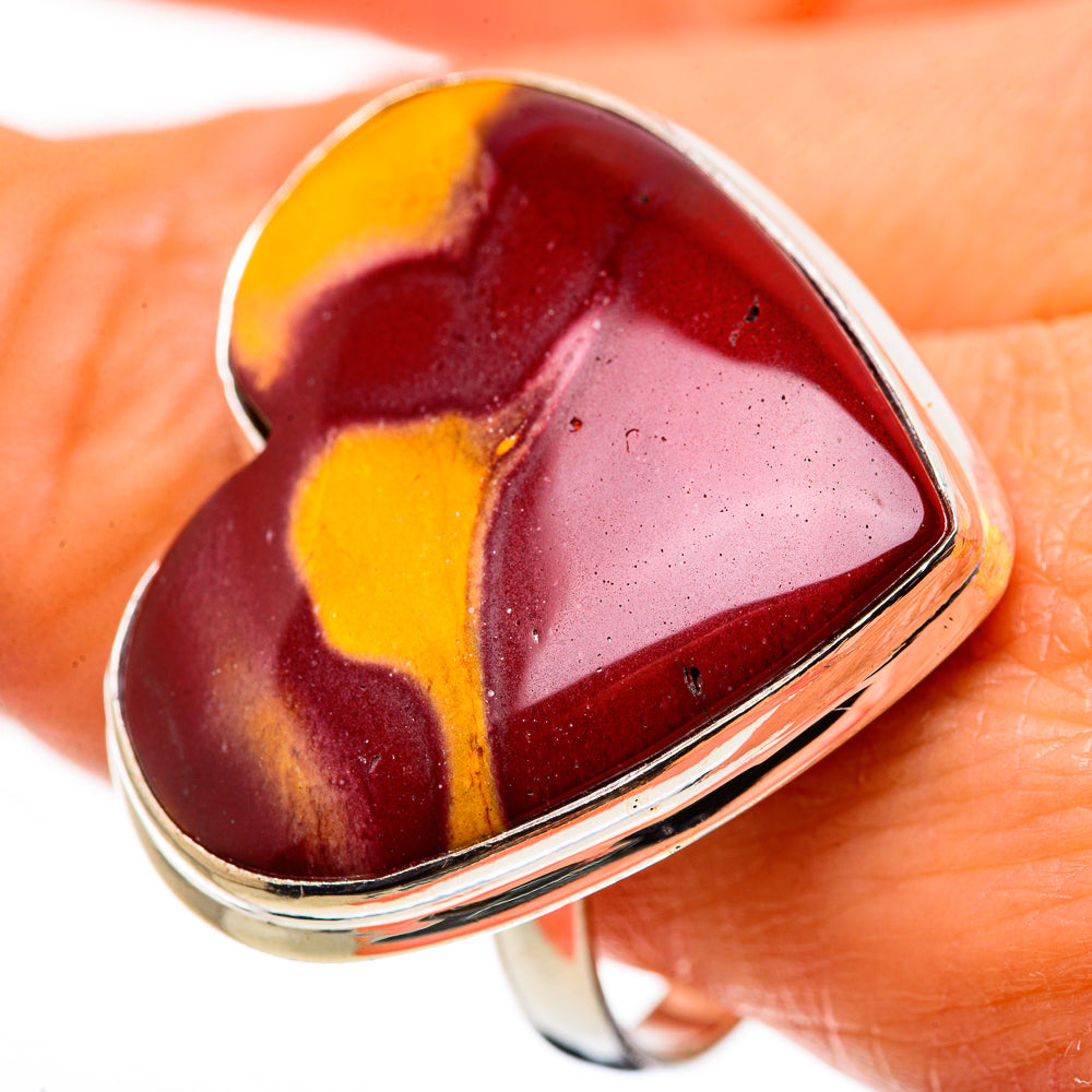 Large Mookaite Ring Size 10.75 (925 Sterling Silver) RING134713