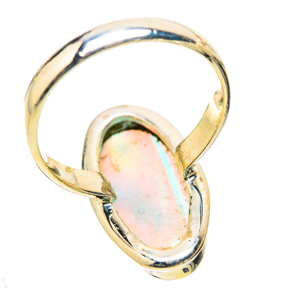 Anasilvercos Aura Opal Ring Size 8.25 (925 Sterling Silver)