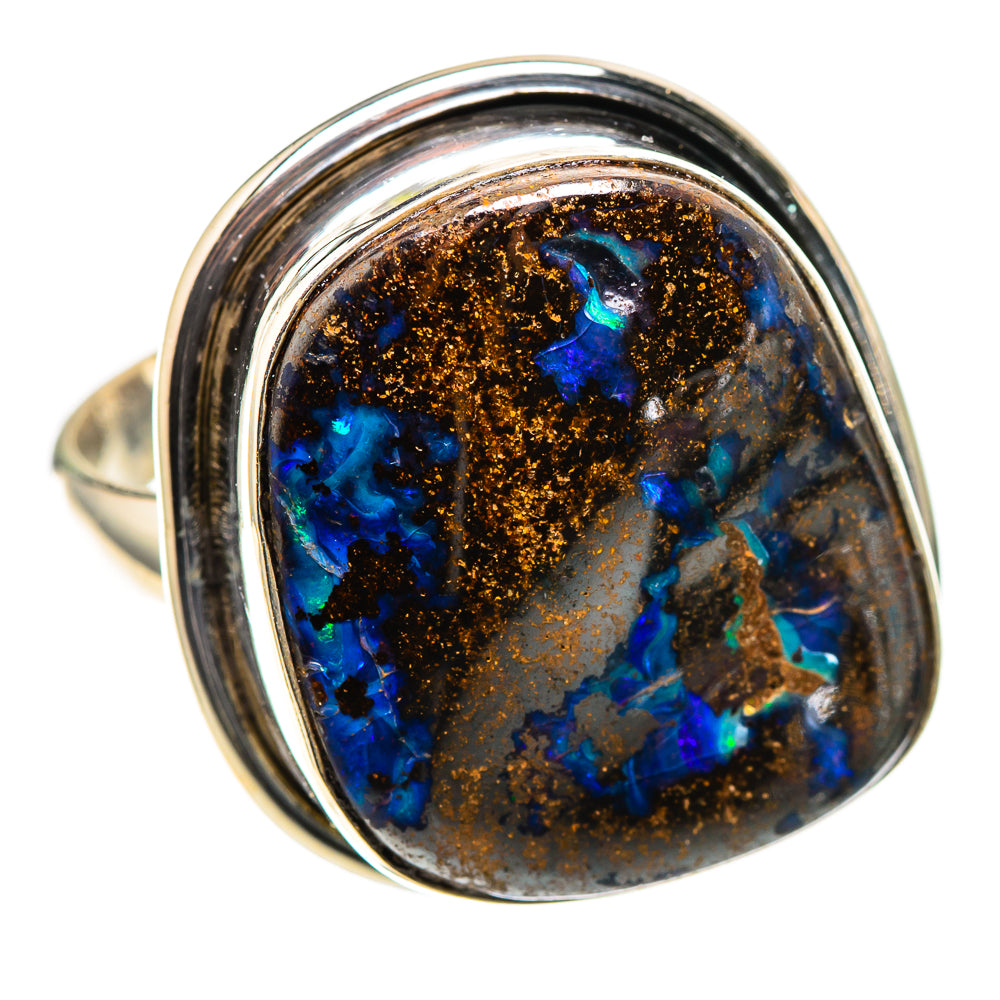 Boulder Opal 925 Sterling Silver Ring Size 10.25 (925 Sterling Silver) RING137714