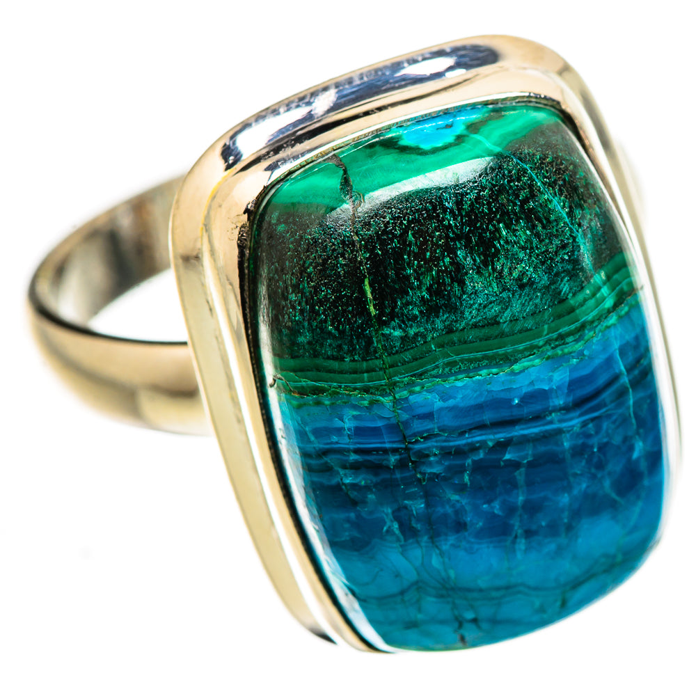 Malachite In Chrysocolla Ring Size 10 (925 Sterling Silver) RING134892
