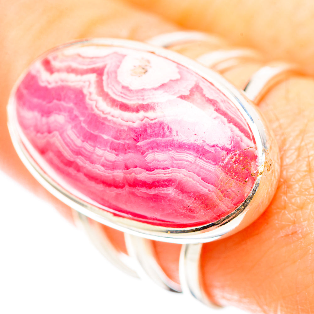 Rhodochrosite 925 Sterling Silver Ring Size 8.5 (925 Sterling Silver) RING137494
