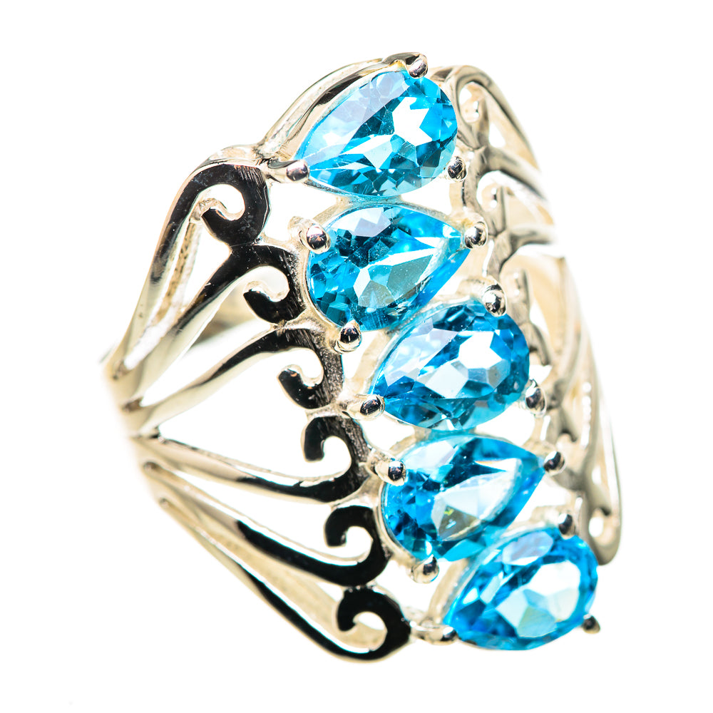 Blue Topaz Ring Size 8.25 (925 Sterling Silver) RING134781