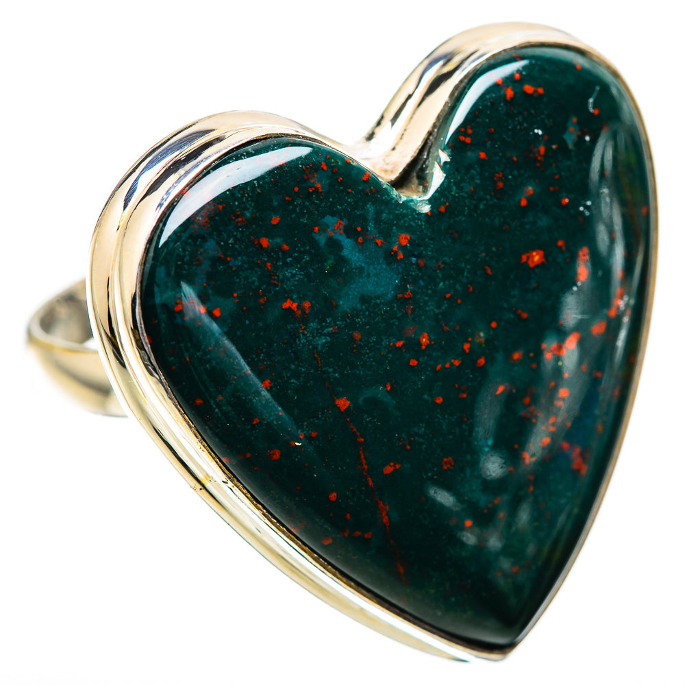 Large Bloodstone Ring Size 12 (925 Sterling Silver) RING135977