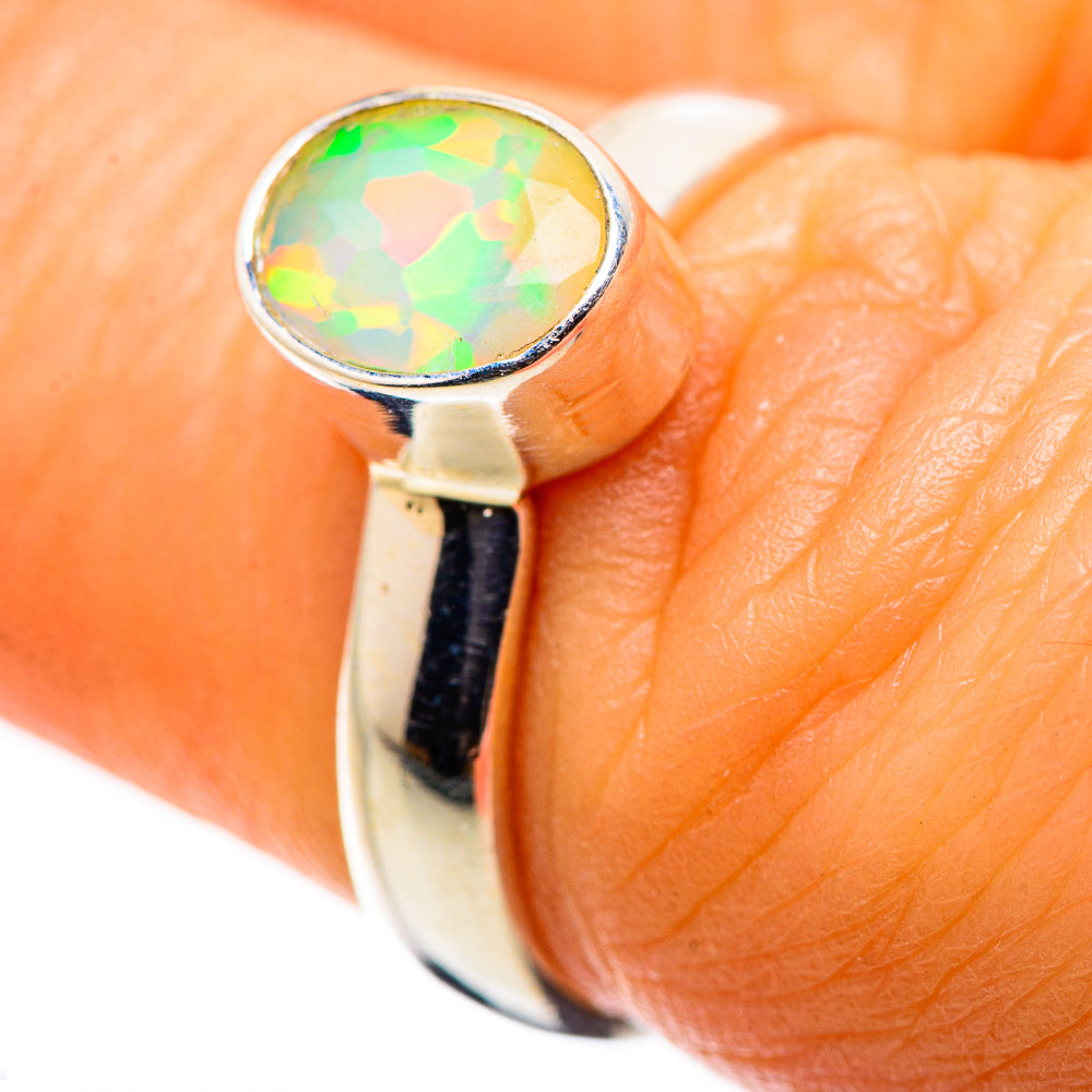 Ethiopian Opal Ring Size 6.5 (925 Sterling Silver) RING135620