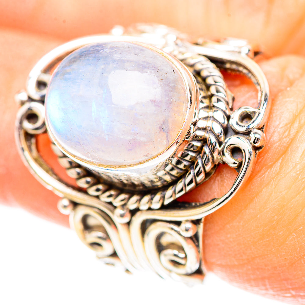 Rainbow Moonstone 925 Sterling Silver Ring Size 6.5 (925 Sterling Silver) RING137291