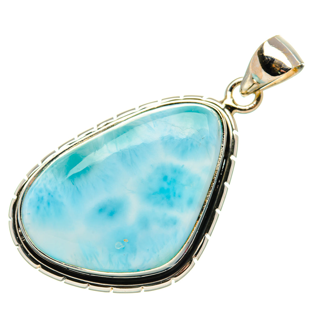 Larimar Pendant 1 3/4" (925 Sterling Silver) PD36980