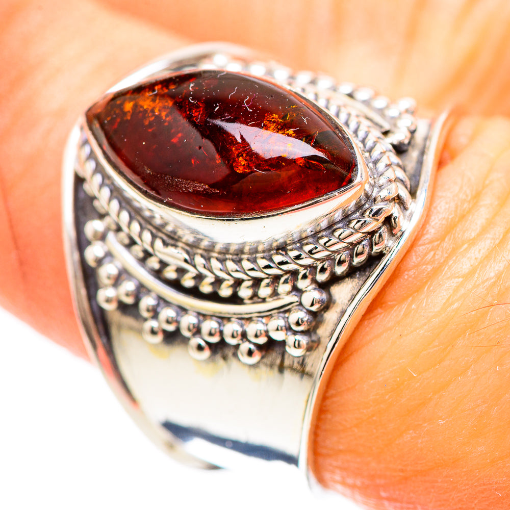 Baltic Amber Ring Size 7.25 (925 Sterling Silver) RING136368
