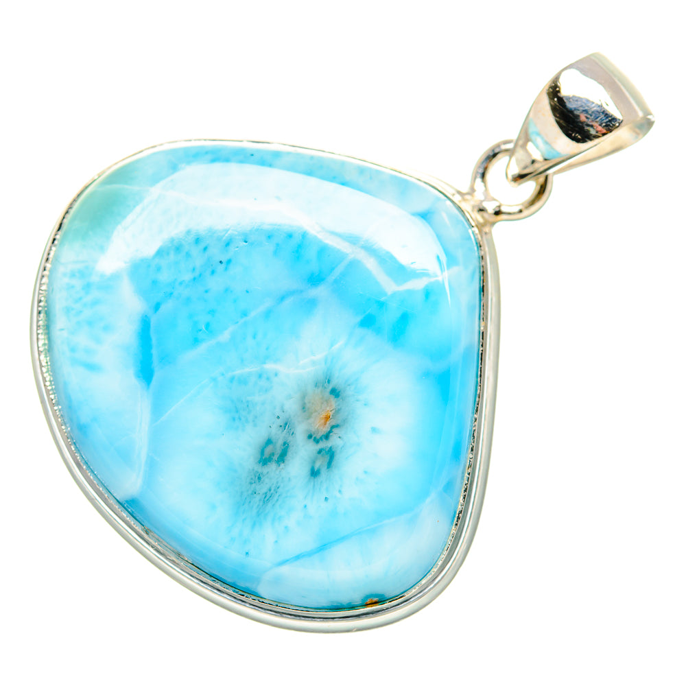 Larimar Pendant 1 1/2" (925 Sterling Silver) PD36881