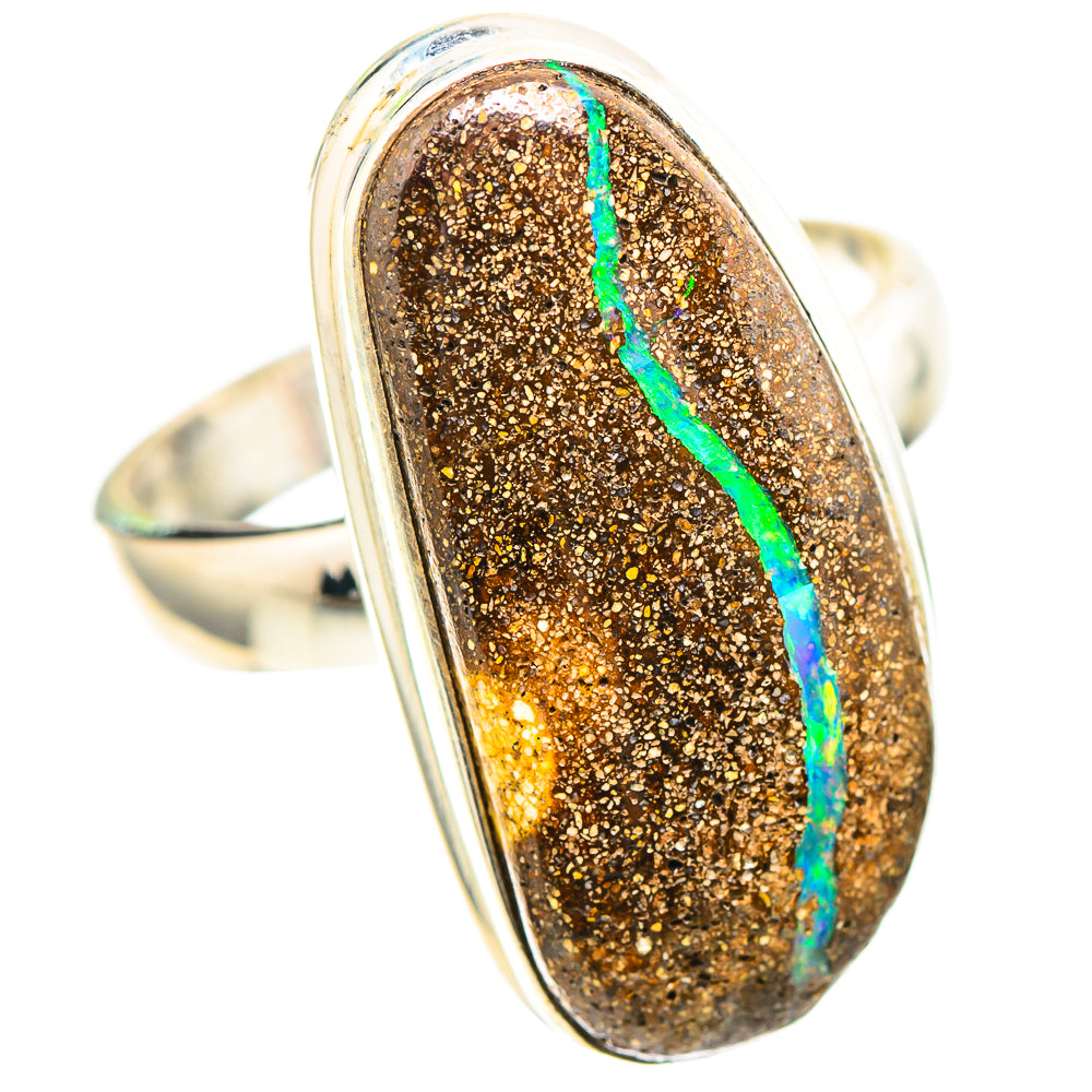 Boulder Opal Ring Size 7.5 (925 Sterling Silver) RING136678