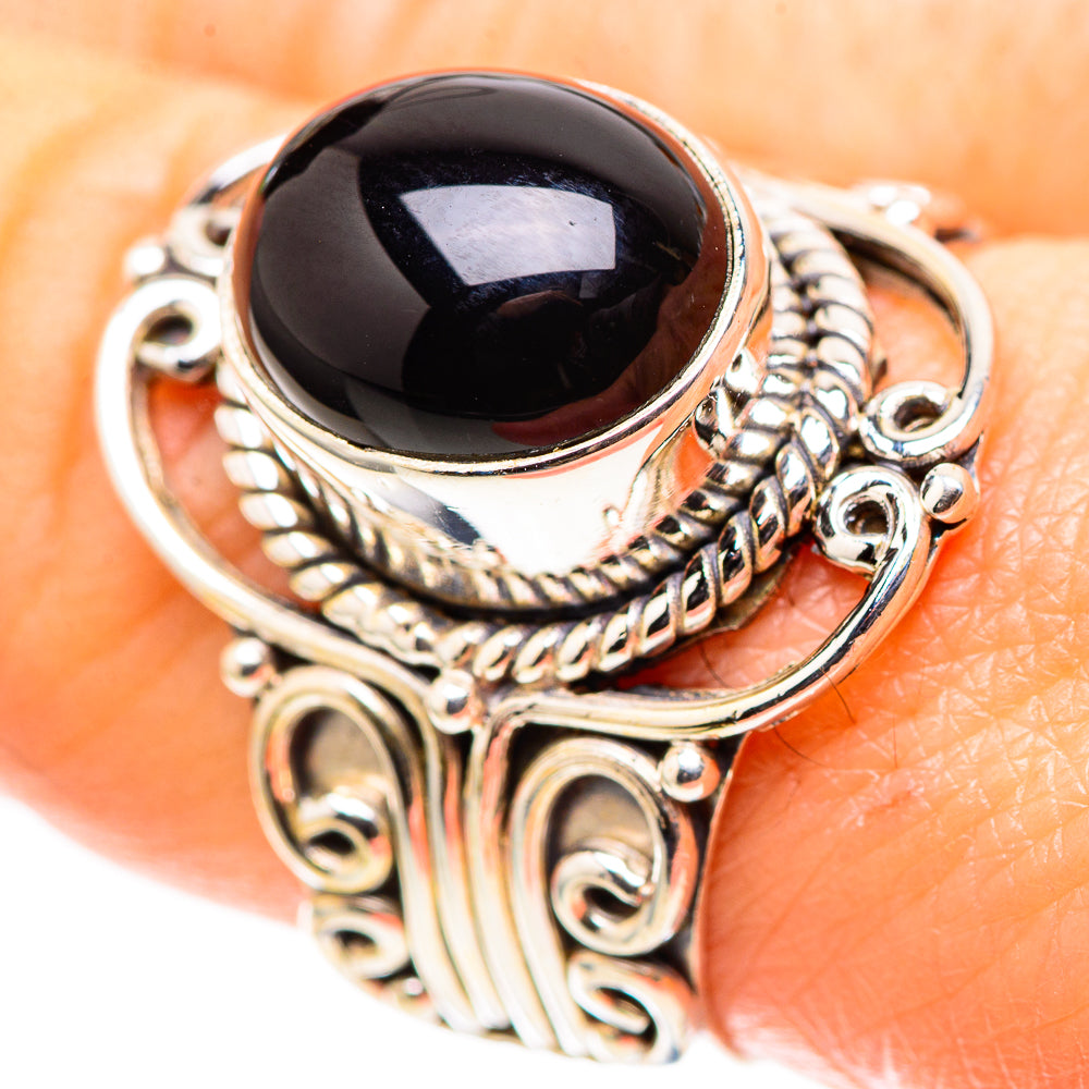 Black Onyx 925 Sterling Silver Ring Size 8.5 (925 Sterling Silver) RING137392