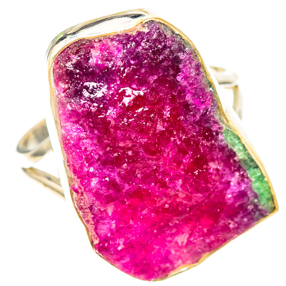 Large Rough Ruby Zoisite Ring Size 12 (925 Sterling Silver) RING137152