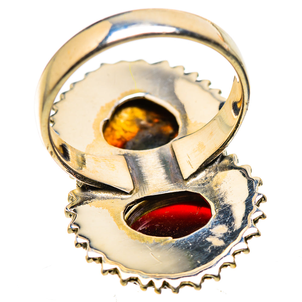 Large Mexican Fire Agate Ring Size 6.25 (925 Sterling Silver) RING136086