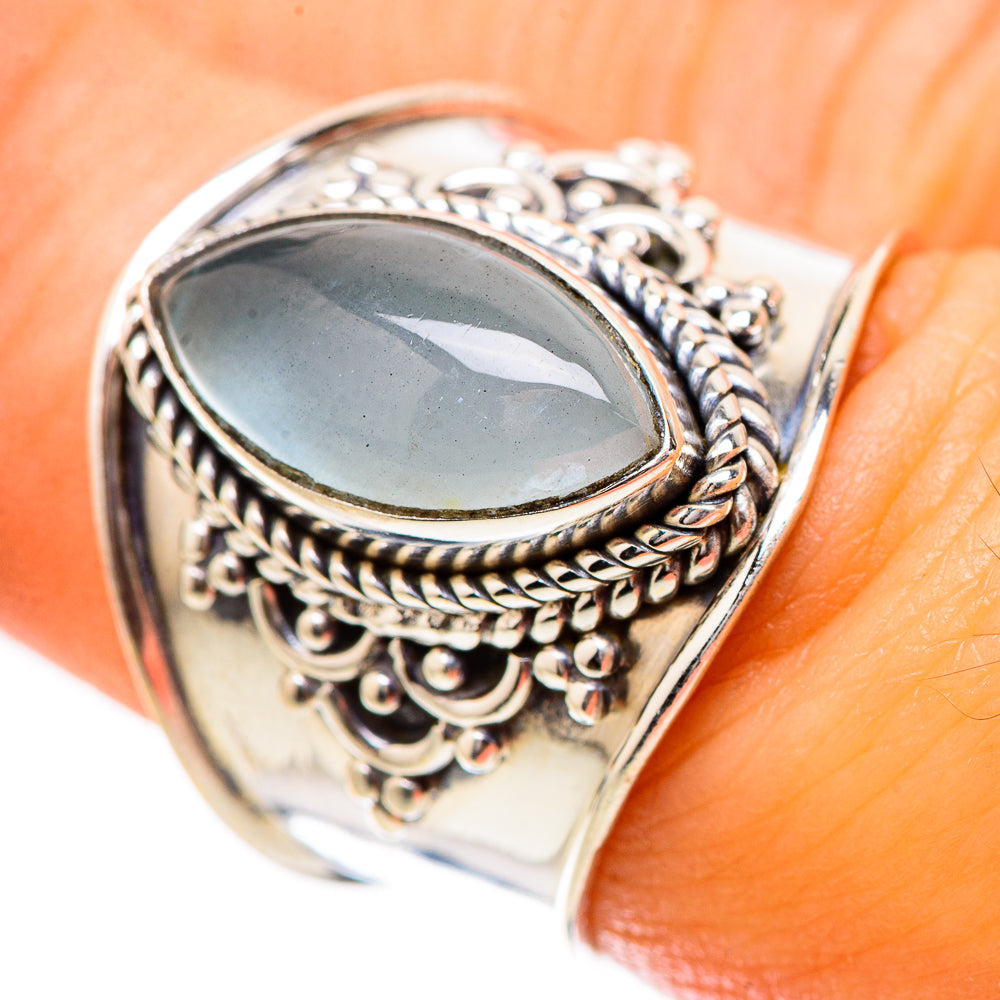 Aquamarine 925 Sterling Silver Ring Size 7 Ana Co R135322