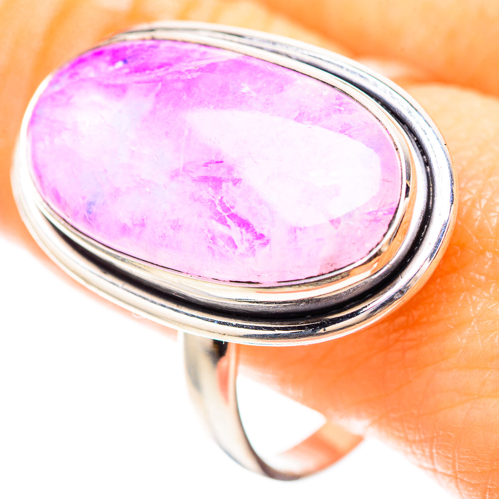 Large Pink Moonstone Ring Size 12 (925 Sterling Silver) RING136520