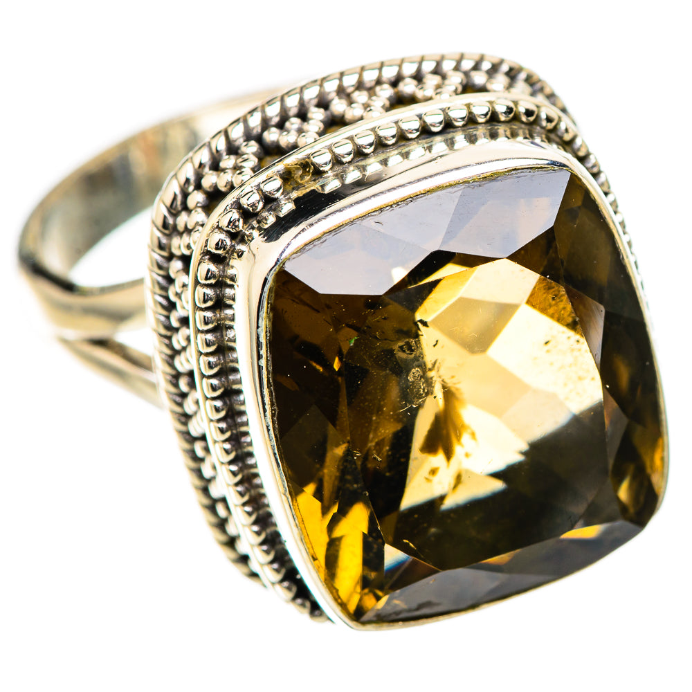 Large Smoky Quartz Ring Size 9 (925 Sterling Silver) RING135952