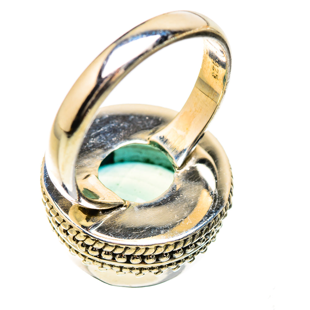 Aqua Chalcedony 925 Sterling Silver Ring Size 7.25 Ana Co R135277