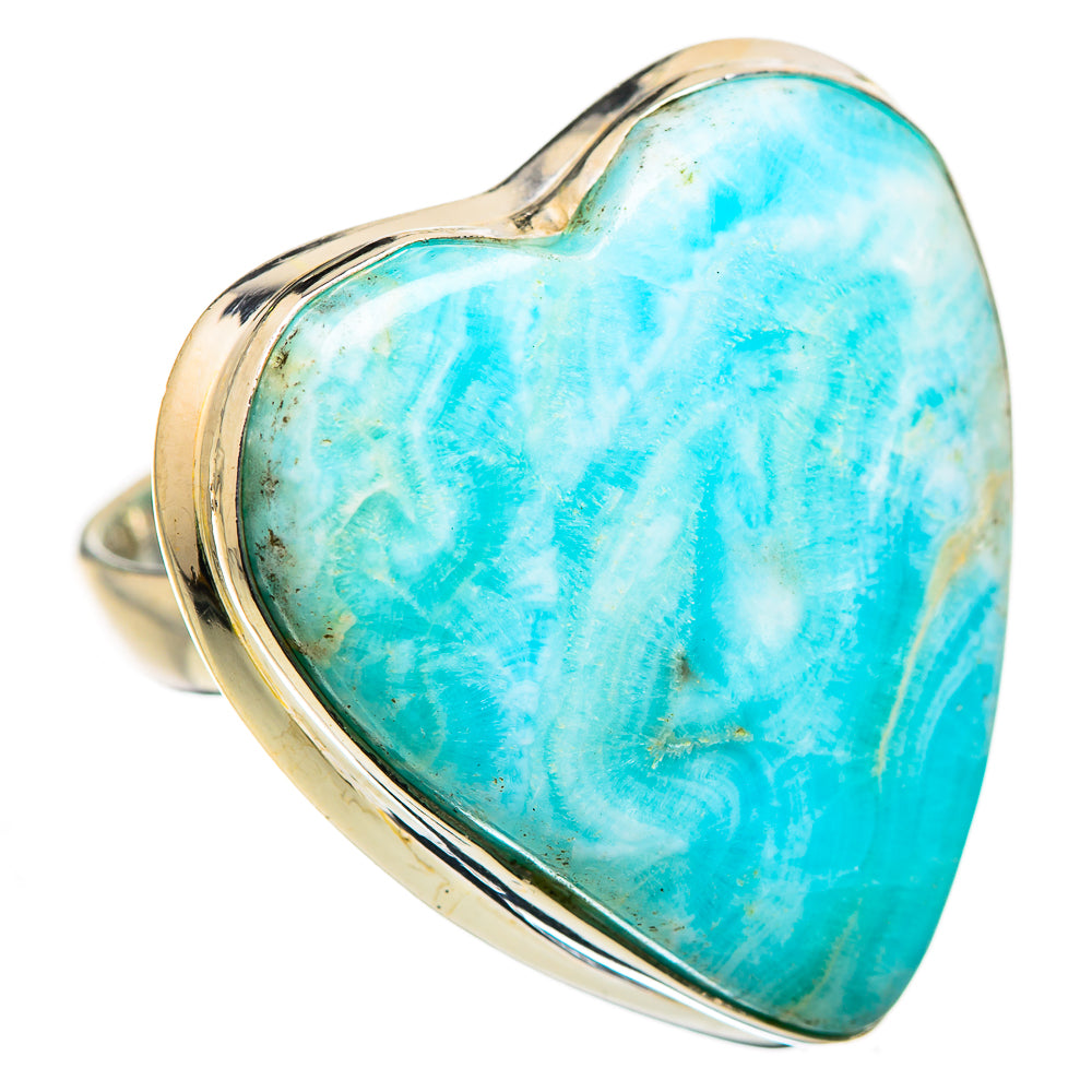 Large Larimar Ring Size 8.25 (925 Sterling Silver) RING135549