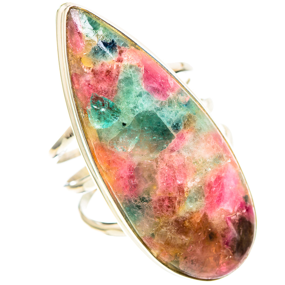 Gigantic Natural Tourmaline Ring Size 10.5 (925 Sterling Silver) RING136953