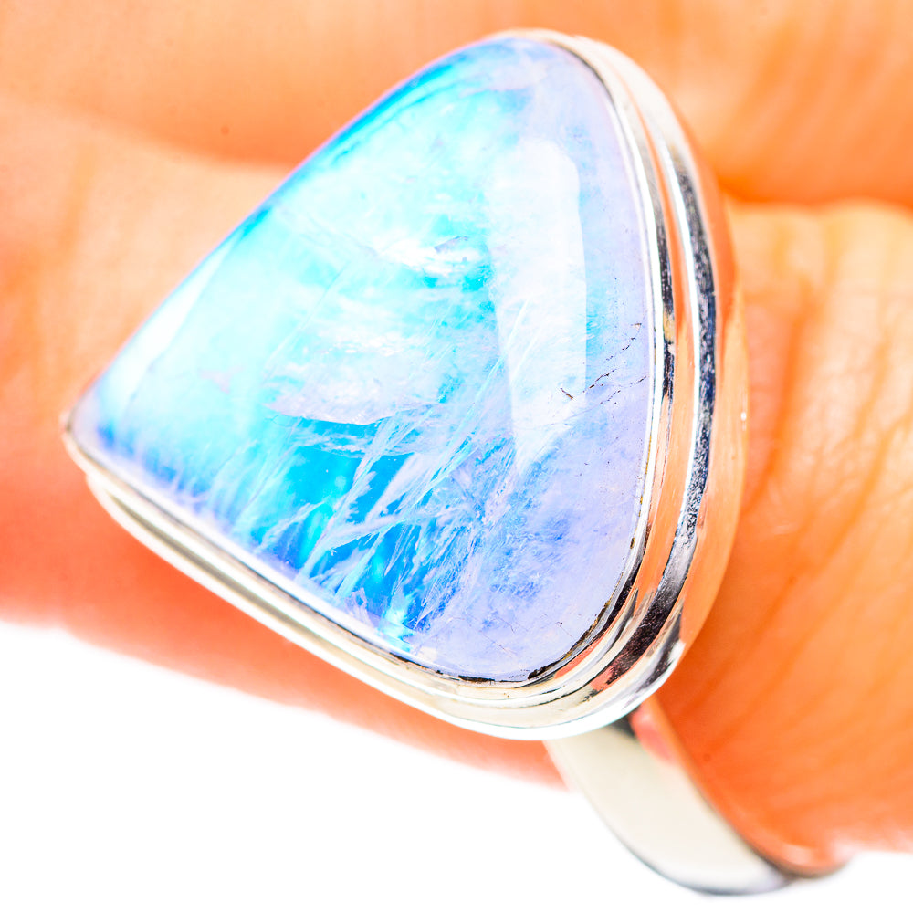 Rainbow Moonstone Ring Size 10.25 (925 Sterling Silver) RING136564