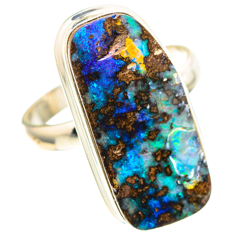 Large Boulder Opal 925 Sterling Silver Ring Size 10.75 (925 Sterling Silver) RING137539