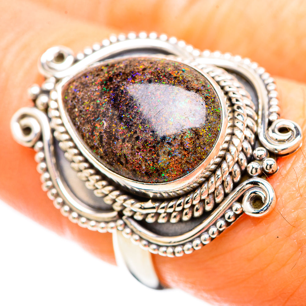 Andamooka Opal Ring Size 7.25 (925 Sterling Silver) RING136453
