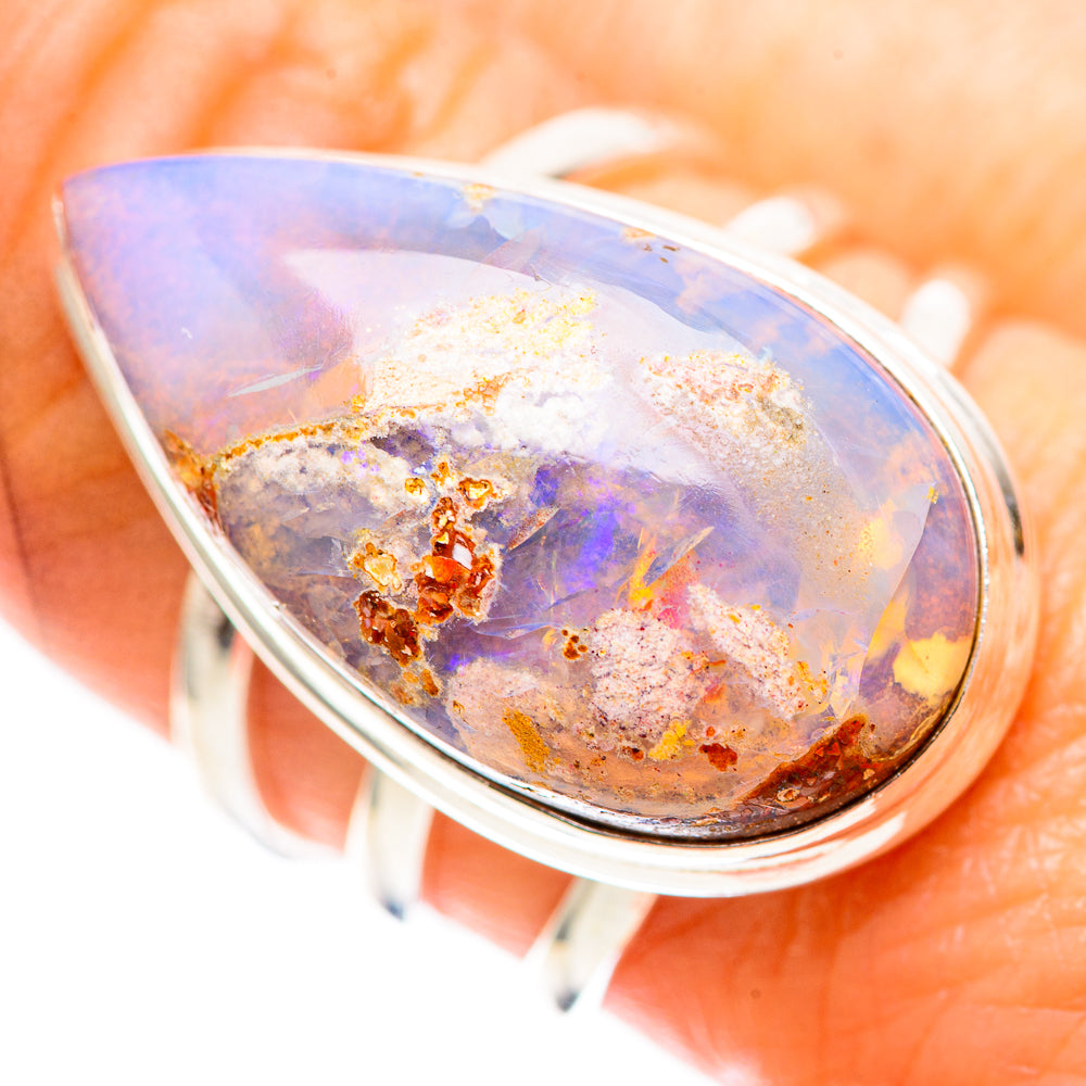 Large Boulder Opal Ring Size 8.5 (925 Sterling Silver) RING136767