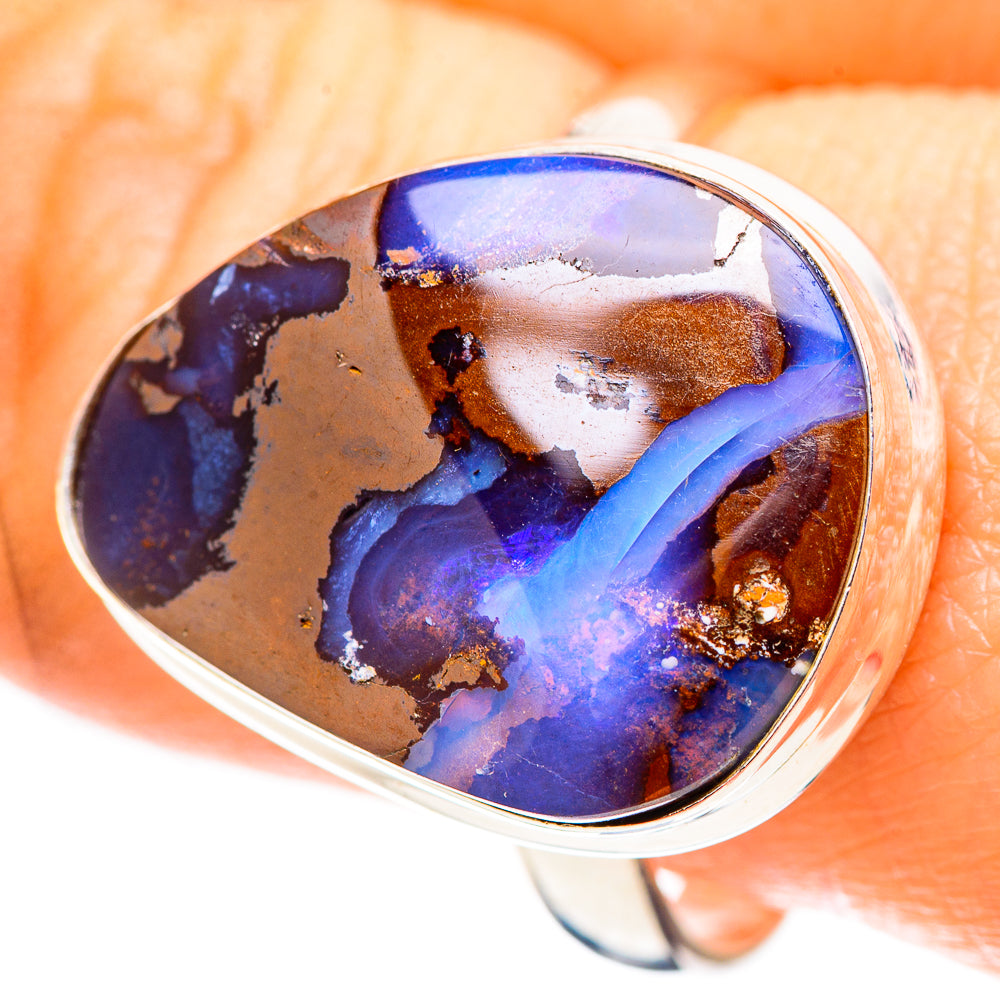 Australian Boulder Opal Ring Size 10.5 (925 Sterling Silver) RING136822