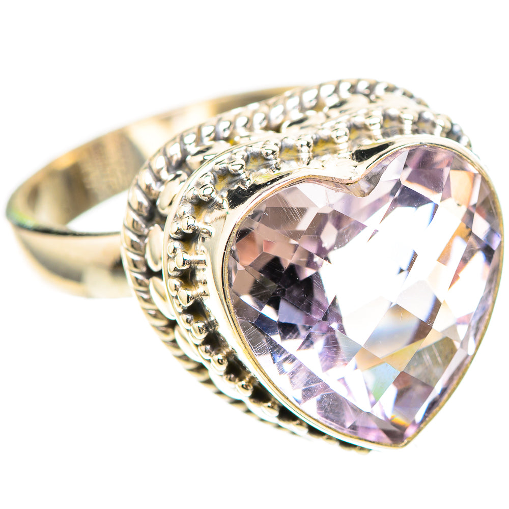 Faceted Amethyst 925 Sterling Silver Ring Size 7.25 (925 Sterling Silver) RING137219
