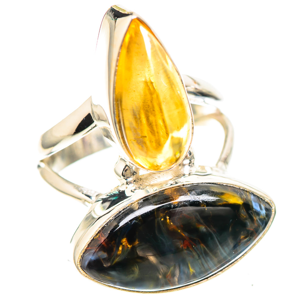 Pietersite, Citrine 925 Sterling Silver Ring Size 5.25 (925 Sterling Silver) RING137228