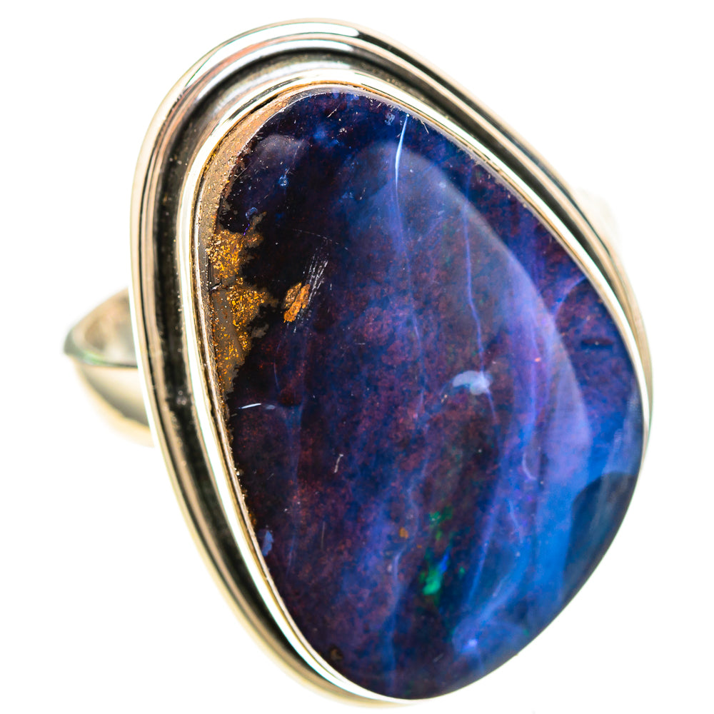 Boulder Opal 925 Sterling Silver Ring Size 8.5 (925 Sterling Silver) RING137267