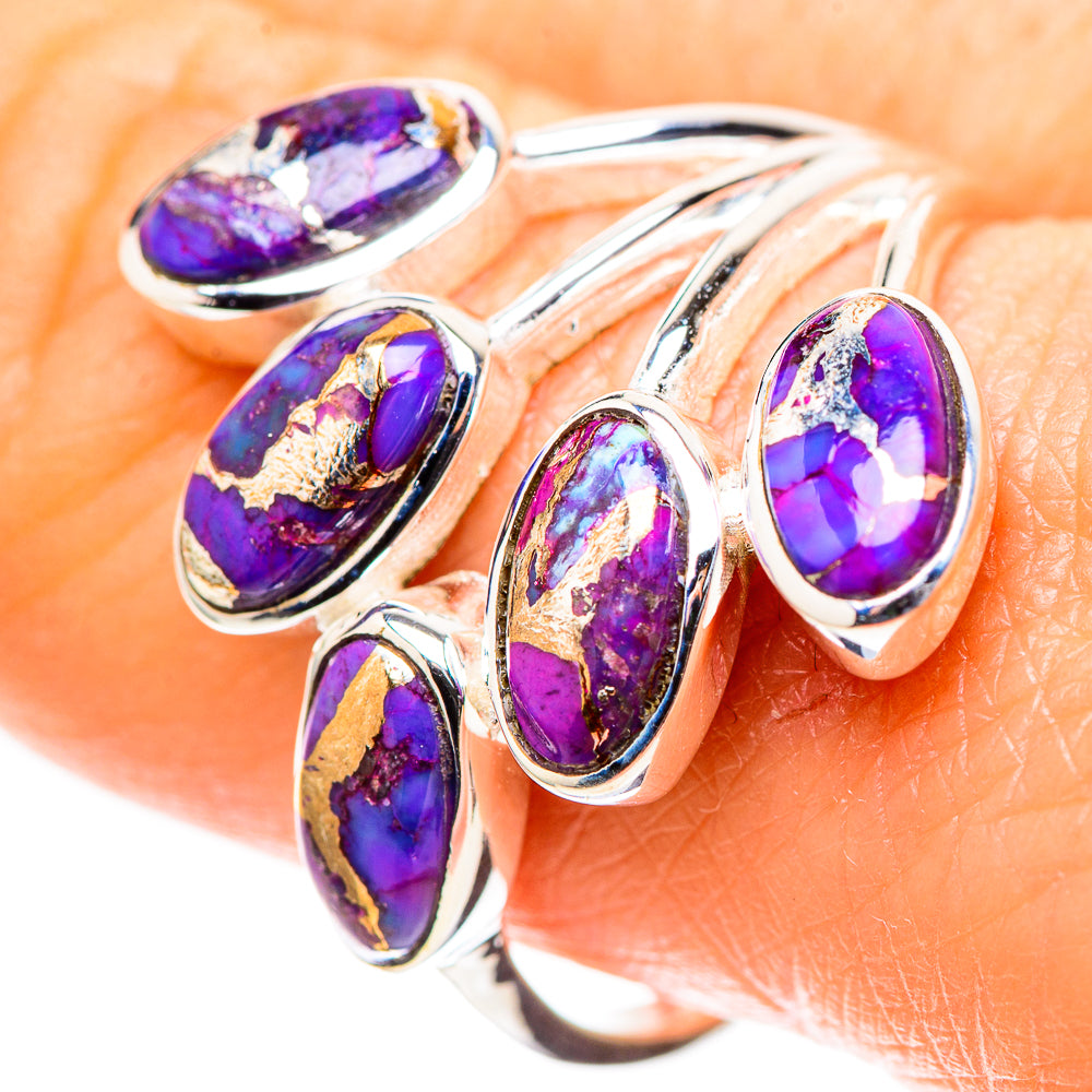 Purple Copper Composite Turquoise 925 Sterling Silver Ring Size 10 (925 Sterling Silver) RING137425