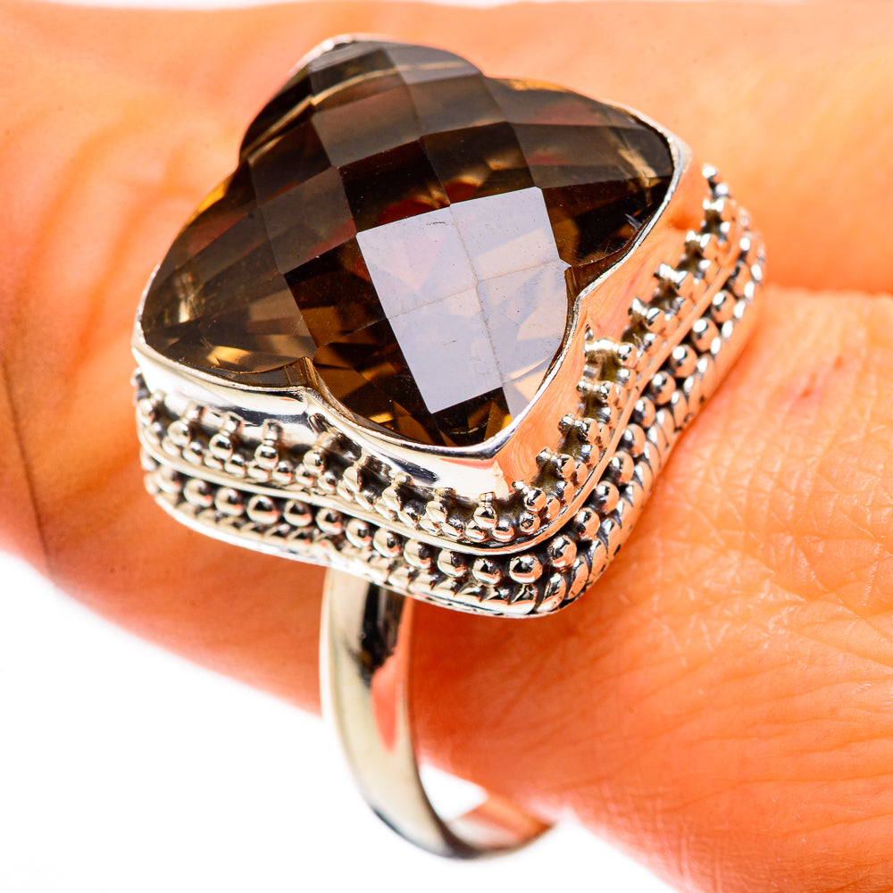 Smoky Quartz Ring Size 10.25 (925 Sterling Silver) RING135509