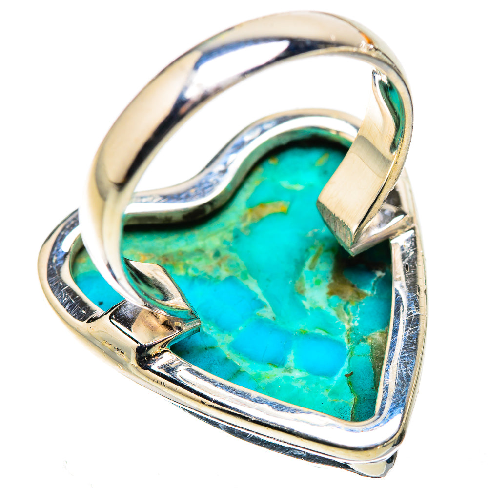 Large Chrysocolla Ring Size 7.25 (925 Sterling Silver) RING135723
